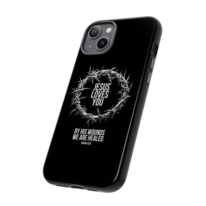 Jesus Loves You (Crown Of Thorns) Phone Case