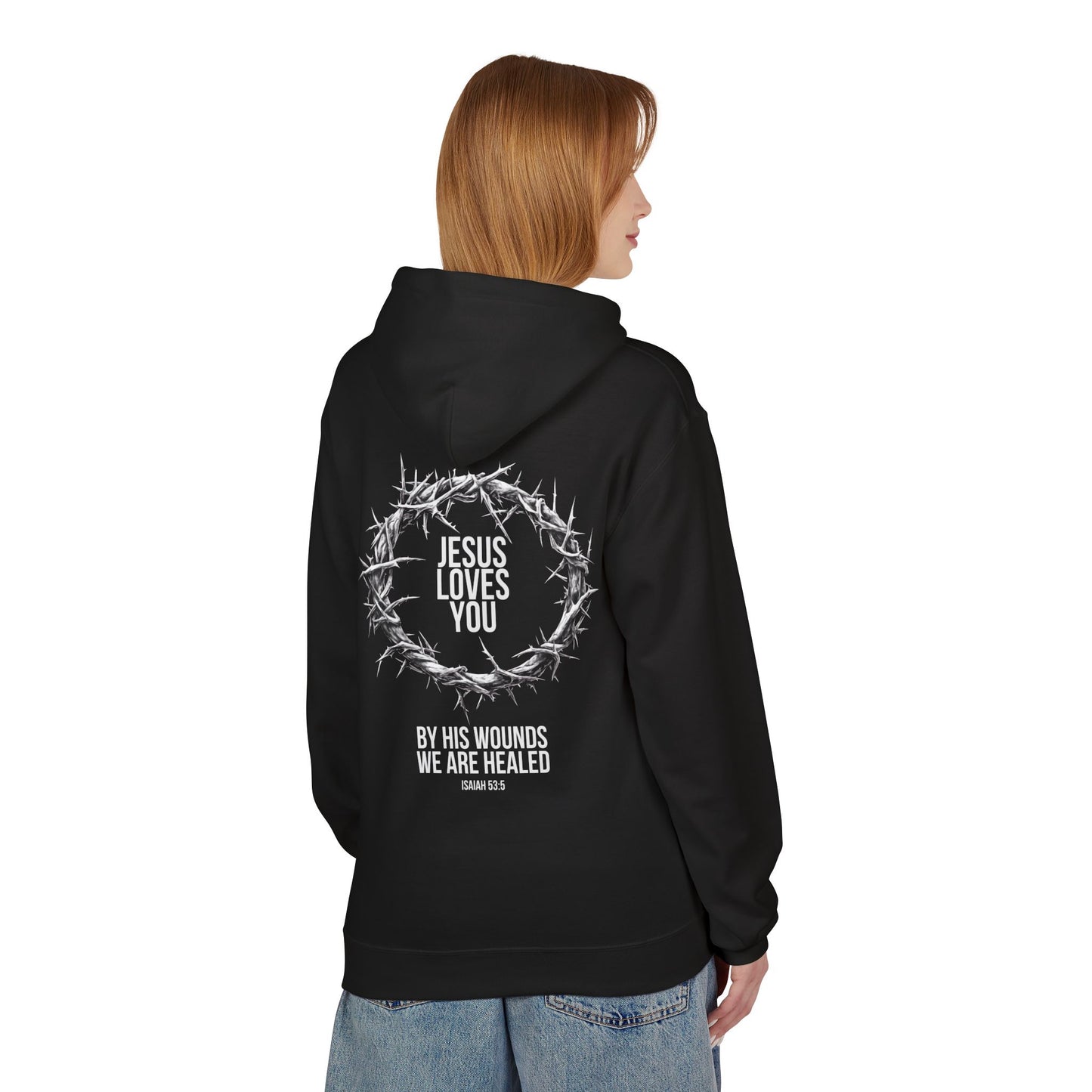 Jesus Loves You (Crown Of Thorns) Softstyle Hoodie