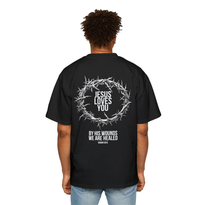 Jesus Loves You (Crown Of Thorns) Oversized Tee
