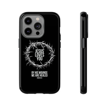 Jesus Loves You (Crown Of Thorns) Phone Case