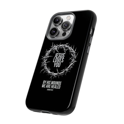 Jesus Loves You (Crown Of Thorns) Phone Case
