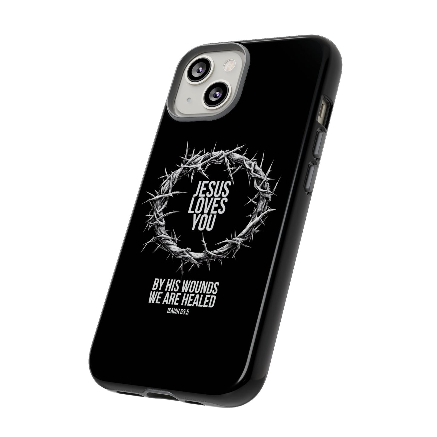 Jesus Loves You (Crown Of Thorns) Phone Case