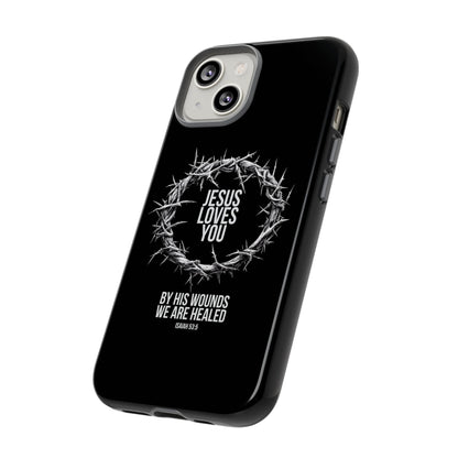 Jesus Loves You (Crown Of Thorns) Phone Case