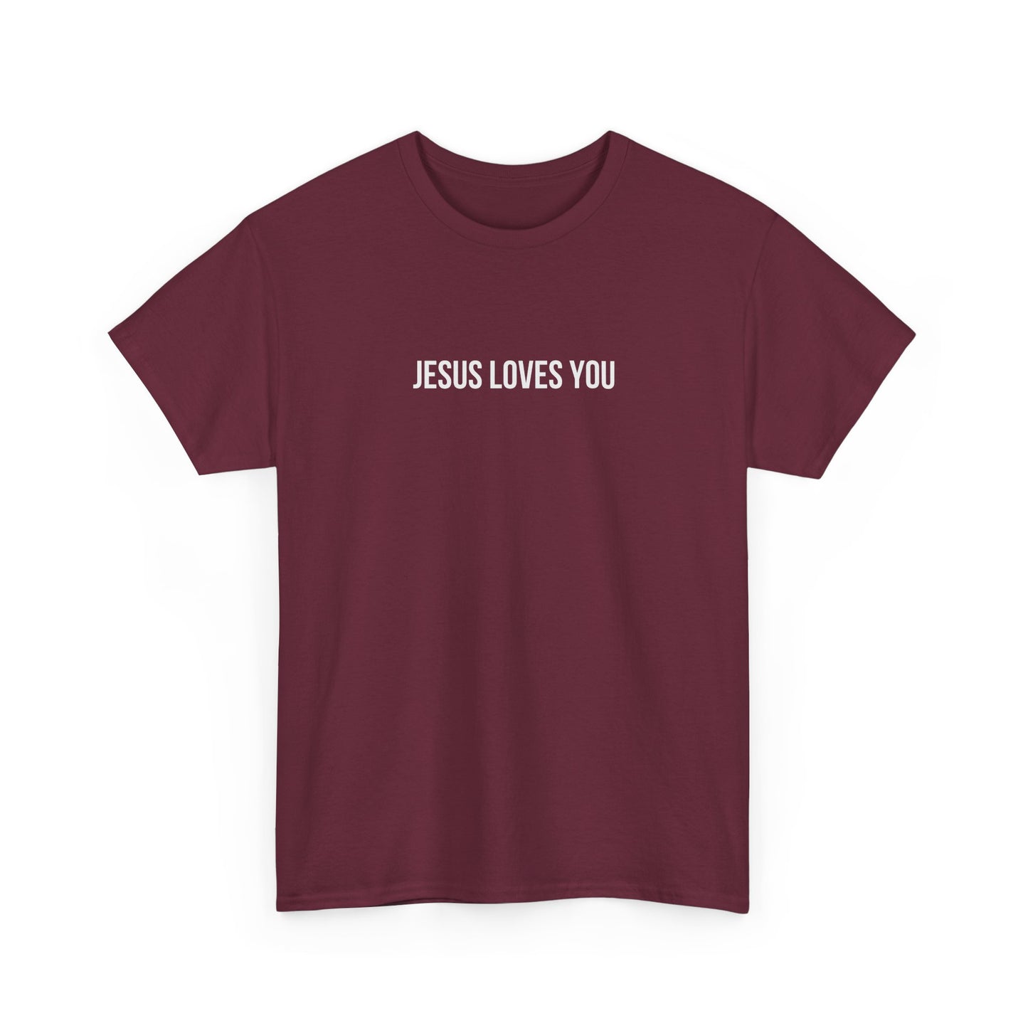 Jesus Loves You (Floral Wreath) Heavy Tee