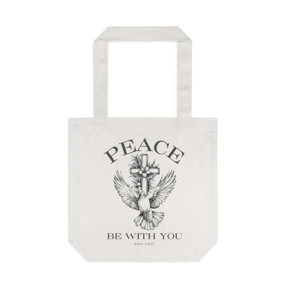 Peace Be With You Tote Bag