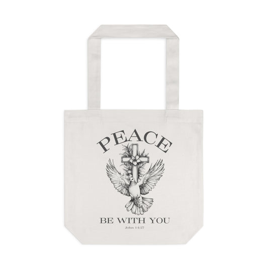Peace Be With You Tote Bag
