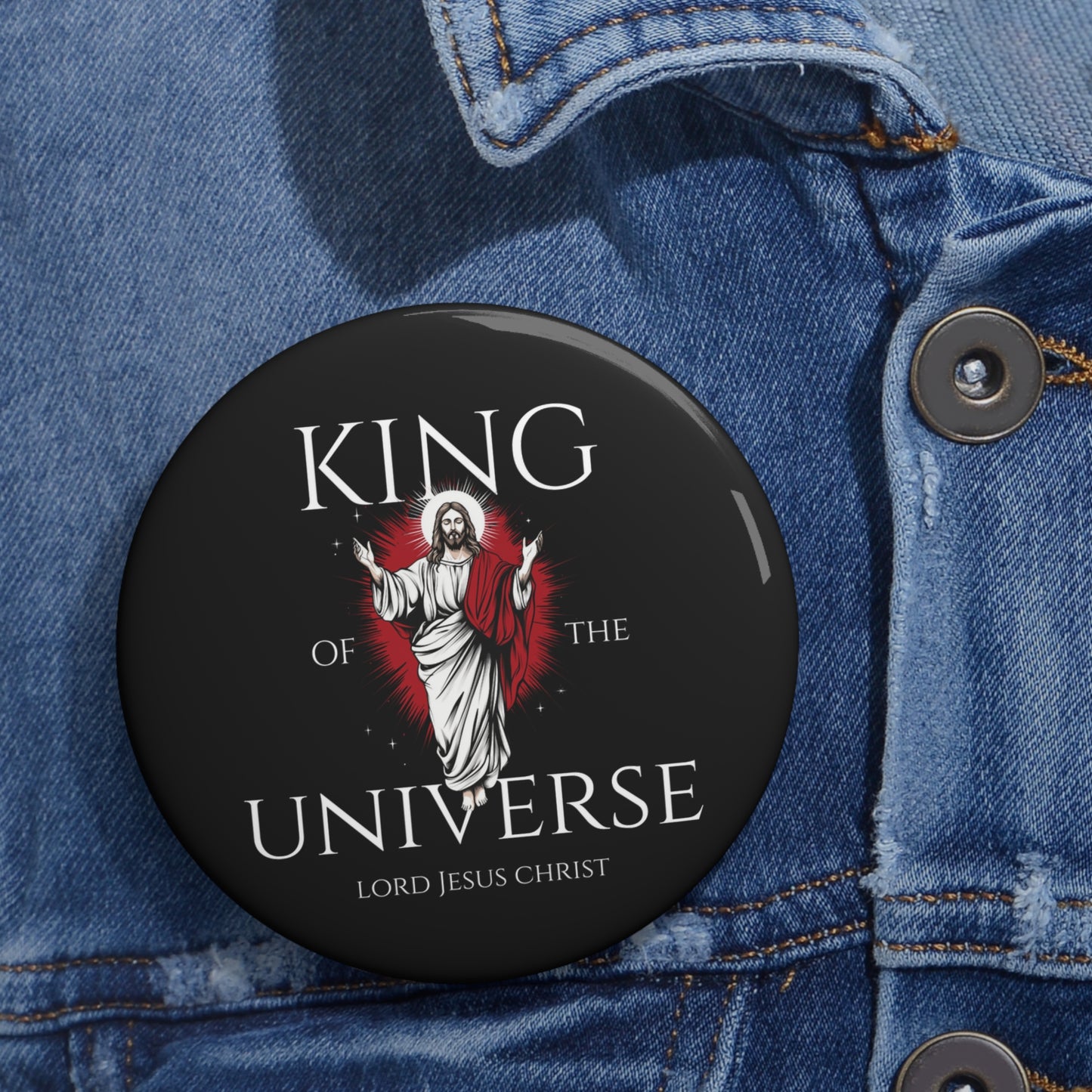 King Of The Universe Pin Button