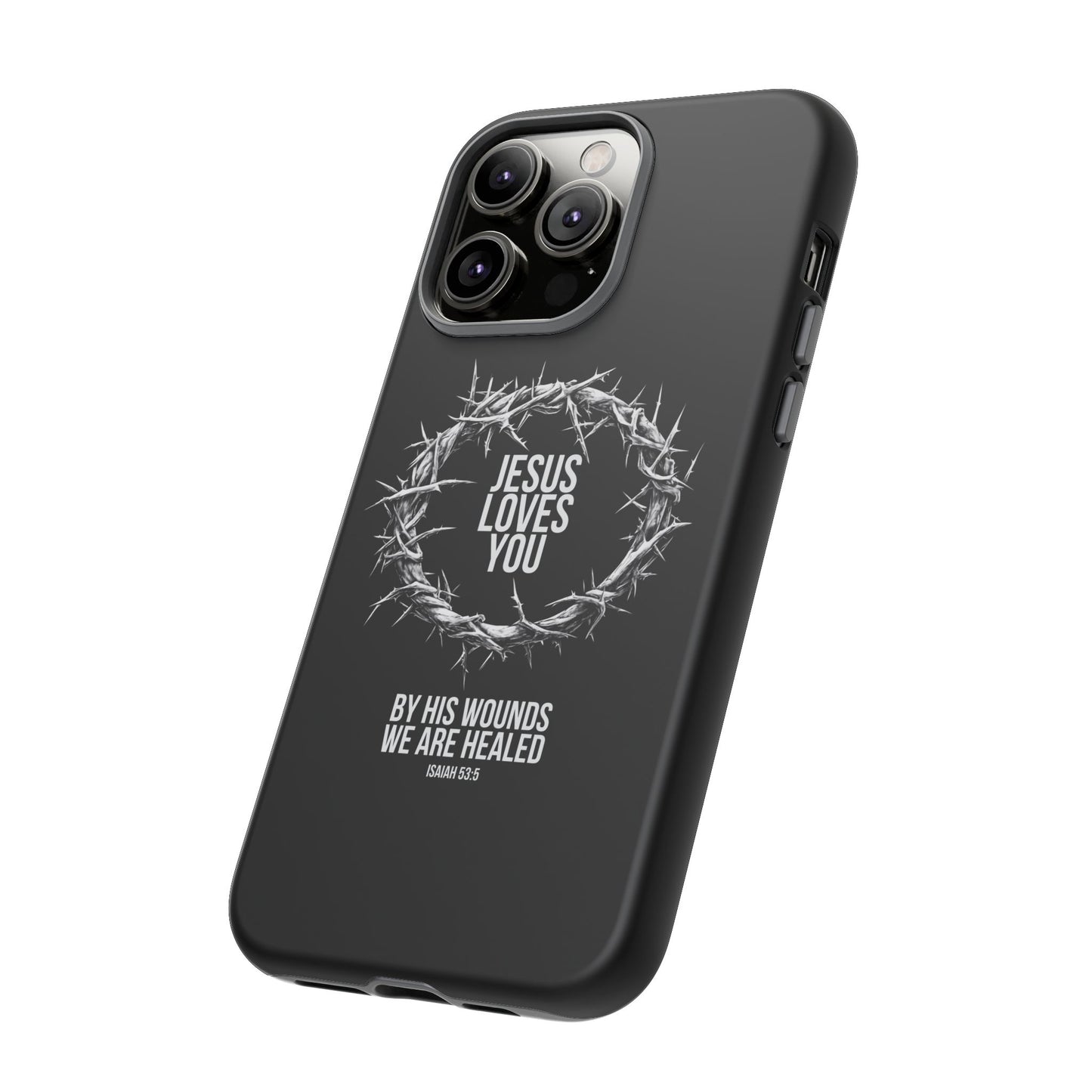 Jesus Loves You (Crown Of Thorns) Phone Case
