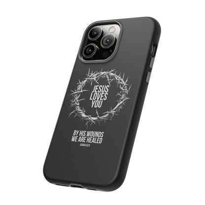 Jesus Loves You (Crown Of Thorns) Phone Case